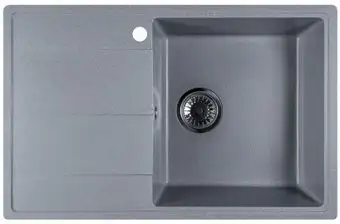 Кухонная мойка Marblan Magnum R (серебристый, с сифоном) - изображение в каталоге