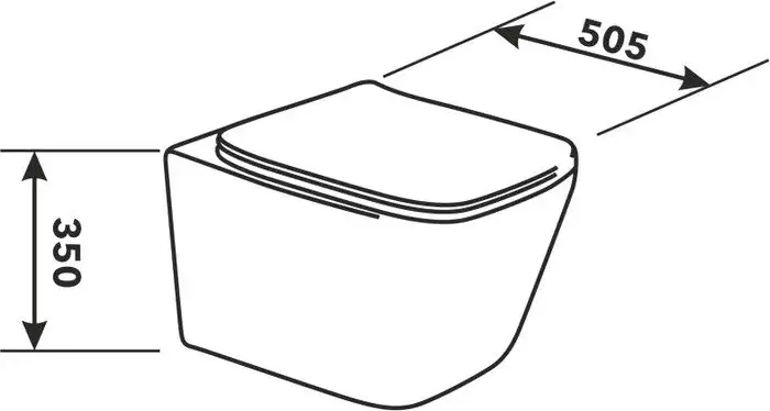 Унитаз AV Engineering Alca Plus AVWHR205 (белый) - фото товара