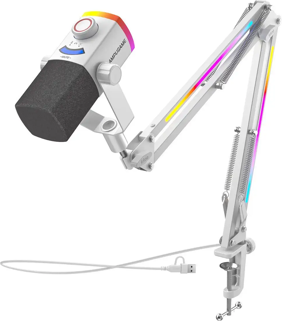 Проводной микрофон FIFINE AM8PROTW (белый) – фото товара