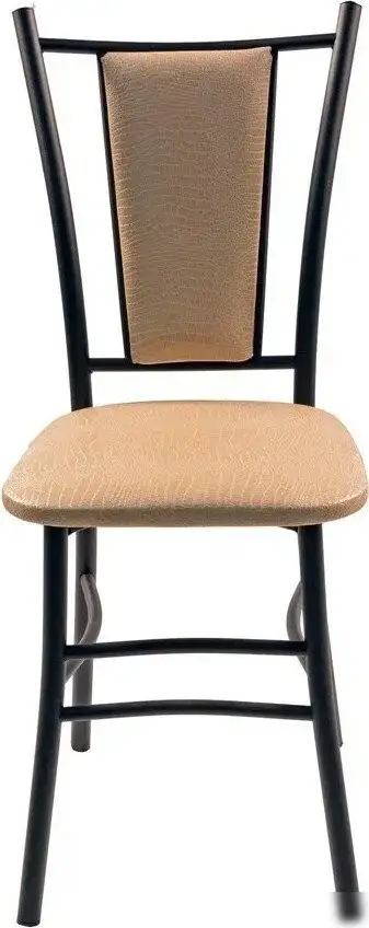 Стул ВВР Марсель (бежевый крокодил/черный, экокожа) – фото товара