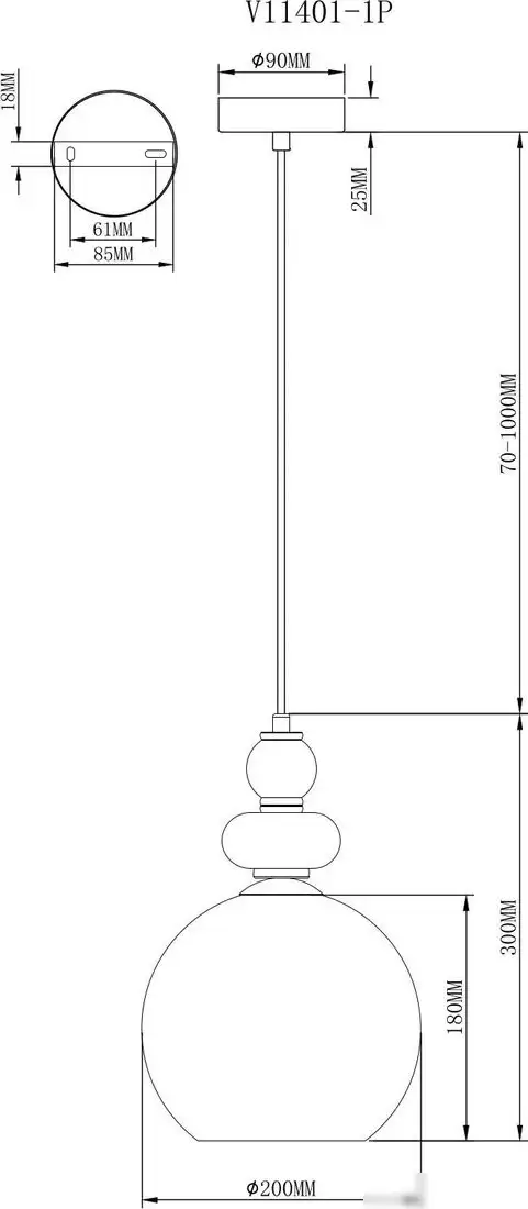 Подвесная люстра Moderli Tamina V11401-1P – фото товара
