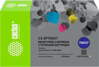 Картридж CACTUS CS-EPT6037 (аналог Epson EPT6037) – изображение в каталоге
