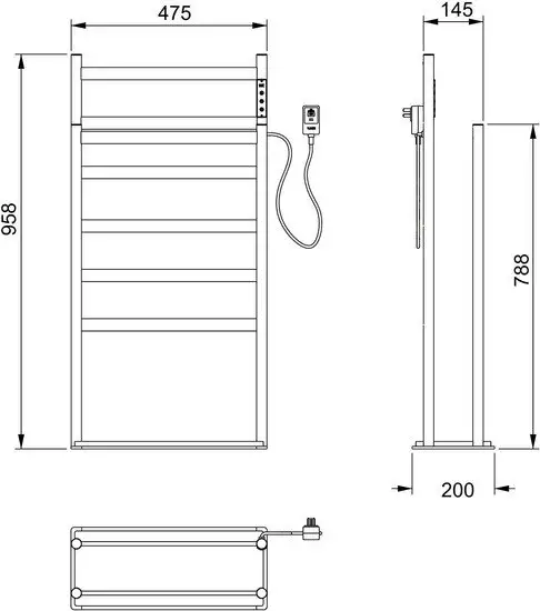 Полотенцесушитель Wonzon&Woghand WW-A407-BR - фото товара
