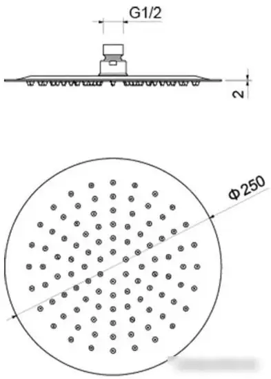 Душевая лейка Aquatek AQ2073CR - фото товара