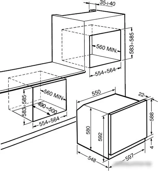 Электрический духовой шкаф Smeg SF800PO - фото товара