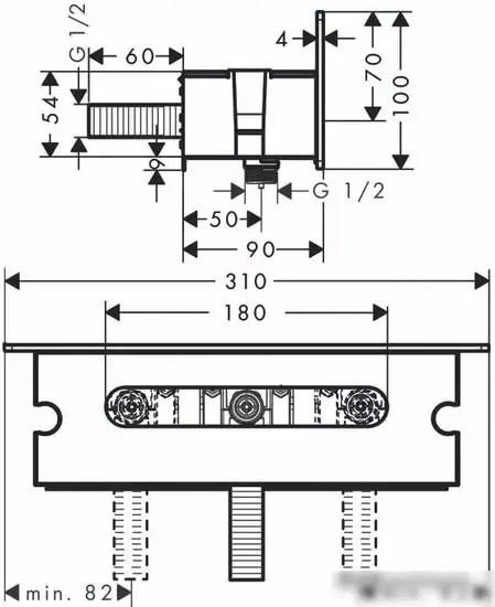 Шланговое подключение Hansgrohe Fixfit 26456400 - фото товара