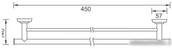 Держатель для полотенца Aquanet 4624D – фото товара