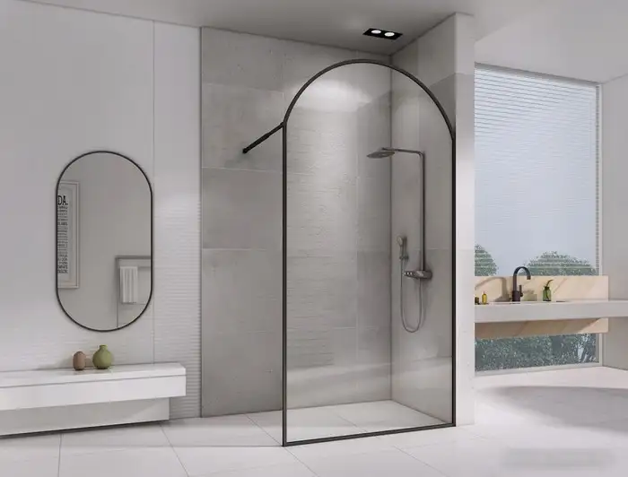 Душевая стенка Abber Immer Offen AG64120BN - фото товара