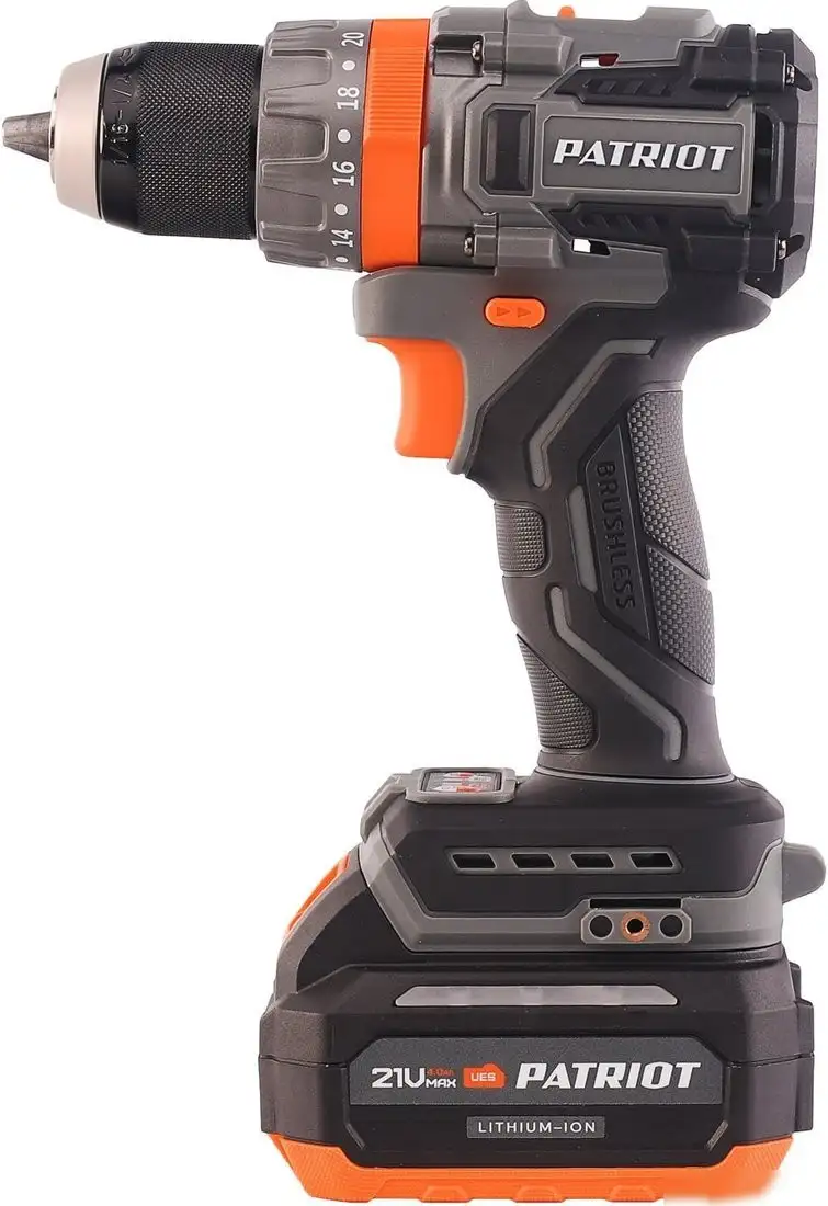 Ударная дрель-шуруповерт Patriot BR 214 UES 180301514 (с 1-им АКБ) – фото товара