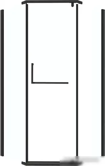 Душевой уголок Grossman Pragma 100x100x195 302.K33.03.1010.21.00 (черный матовый/прозрачное стекло) - изображение в каталоге