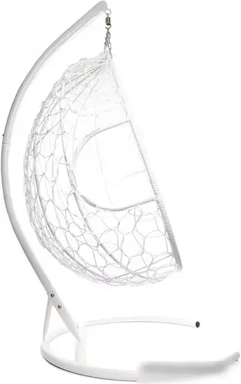 Подвесное кресло M-Group Для двоих 11450110 (белый ротанг/синяя подушка) – фото товара