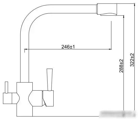 Смеситель Kaiser Merkur (песочный) [26044-8] - фото товара