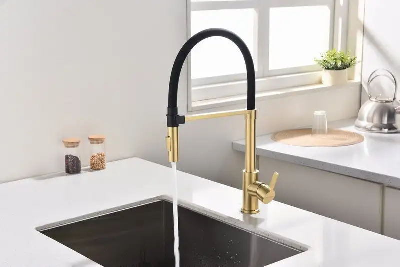 Смеситель Paulmark HA214021-SBG (золото/светлое брашироанное золото) - фото товара