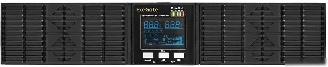 Источник бесперебойного питания ExeGate PowerExpert ULS-1000.LCD.AVR.C13.USB.RS232.SNMP.2U – фото товара