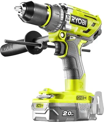 Дрель-шуруповерт Ryobi R18PD7-220B 5133004295 (с 2-мя АКБ, кейс) – изображение в каталоге