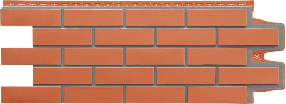 Фасадная панель Grand Line Клинкерный кирпич Design терракотовый со швом RAL 7006 – подробное фото Фасадная панель Grand Line Клинкерный кирпич Design терракотовый со швом RAL 7006 – фото товара