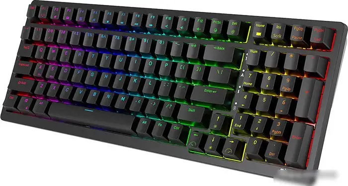 Клавиатура Royal Kludge RK98 RGB (черный, RK Brown) – фото товара