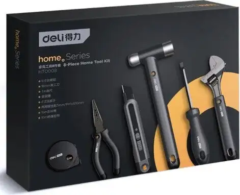 Набор домашнего мастера Deli EHT0008 (8 предметов) – фото товара