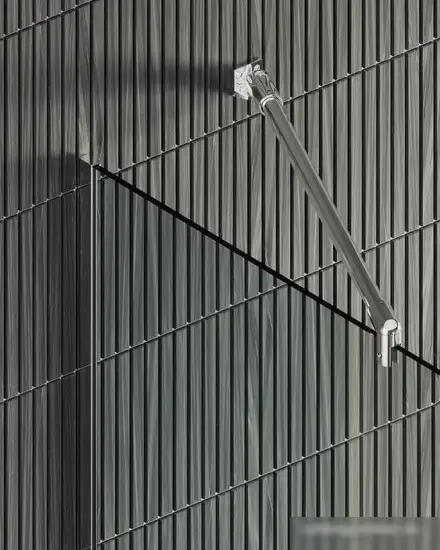 Душевая стенка MaybahGlass 195x109 MGD-677-5у (прозрачное стекло/хром матовый) - фото товара