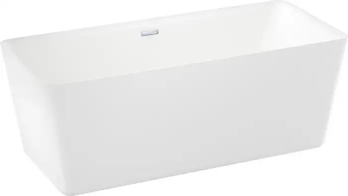 Ванна Wellsee DeSire 175,5x76 231503001 (отдельностоящая ванна белый глянец, экран, ножки, сифон-автомат хром) - фото товара