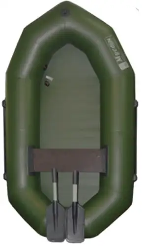 Гребная лодка Муссон R-200 с гребками (зеленый)