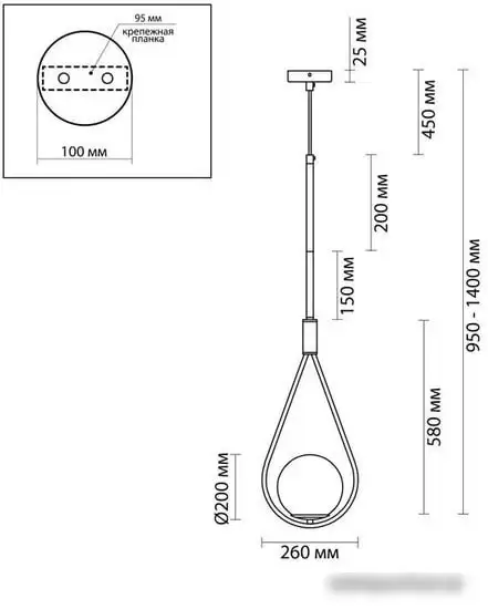 Подвесная люстра Odeon Light Flari 4810/1A – фото товара