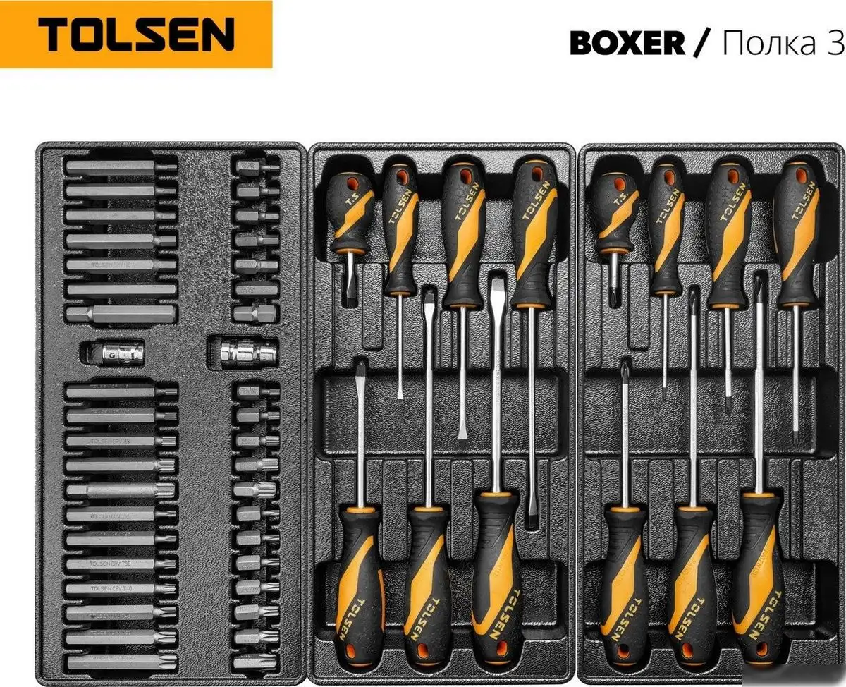Универсальный набор инструментов Tolsen TT85415 (157 предметов) – фото товара