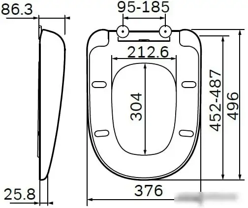 Сиденье для унитаза AM.PM Sensation C307851WH – фото товара