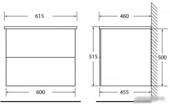 BelBagno Тумба под умывальник ETNA-600-1C-SO-RW-P – фото товара