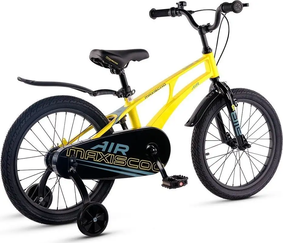 Детский велосипед Maxiscoo Air Стандарт 18 2025 MSC-A1841 (желтый матовый) – фото товара