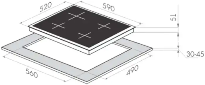 Варочная панель HOMSair HGG641EWH - фото товара