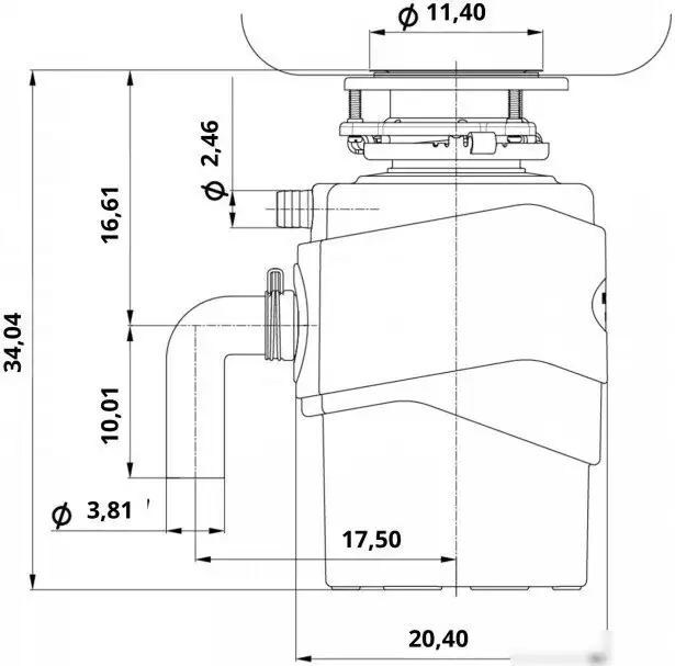 Измельчитель пищевых отходов ARFEKA Premium FWD Max - фото товара