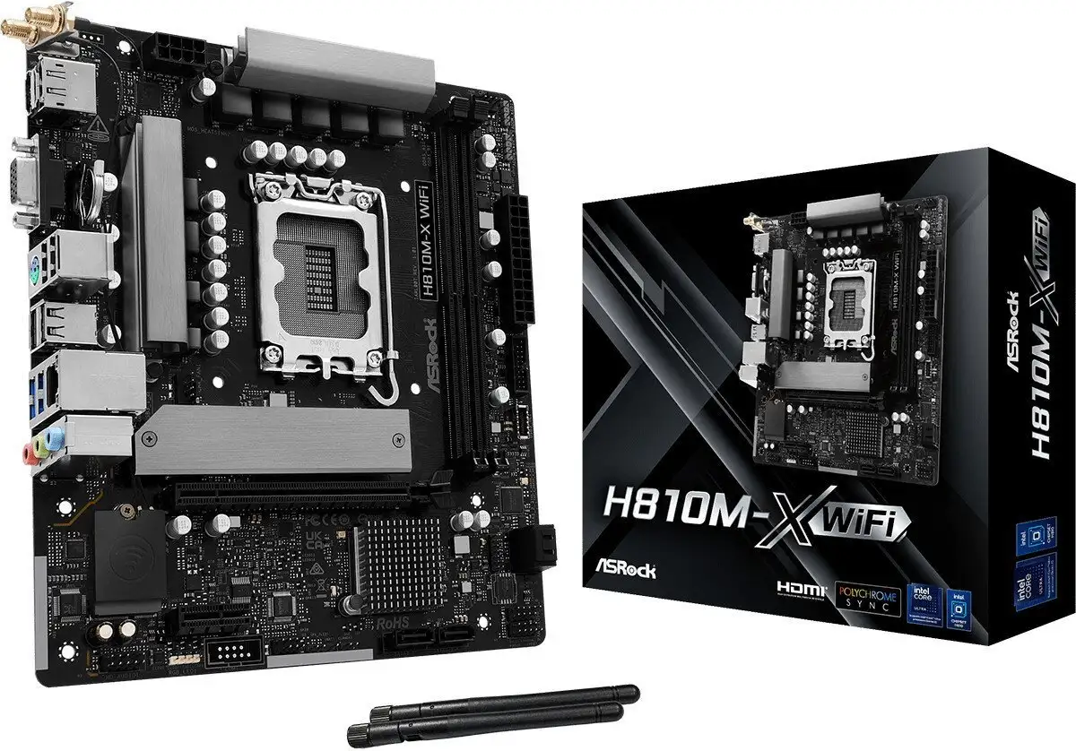 Материнская плата ASRock H810M-X WiFi – фото товара