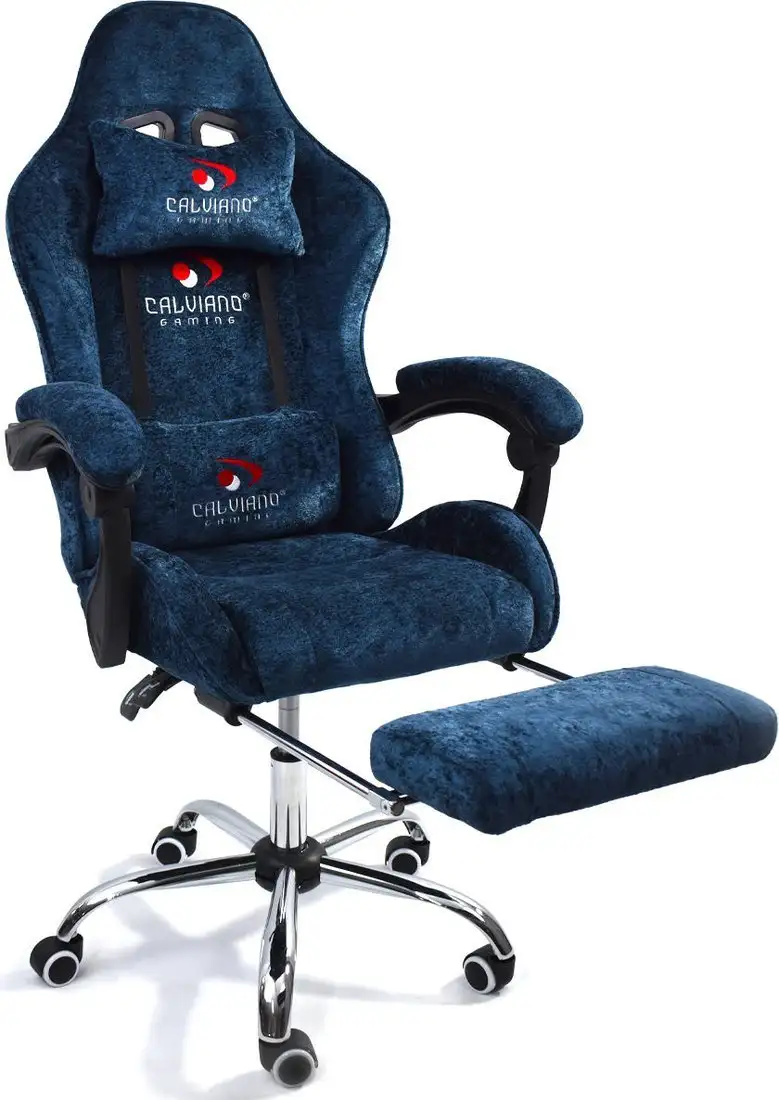 Игровое (геймерское) кресло Calviano Avanti Ultimato (blue fabric) – фото товара