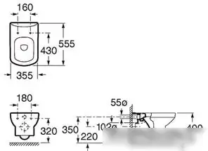 Унитаз Roca Dama Senso [346517000 + ZRU9000041] - фото товара