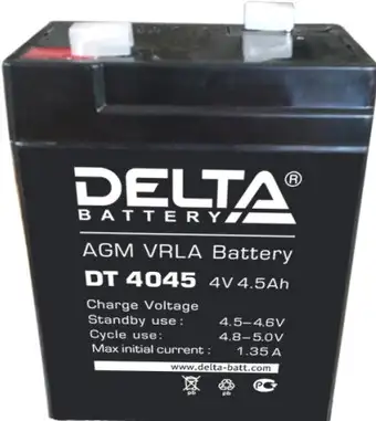 Аккумулятор для ИБП Delta DT 4045 (4В/4.5 А·ч)