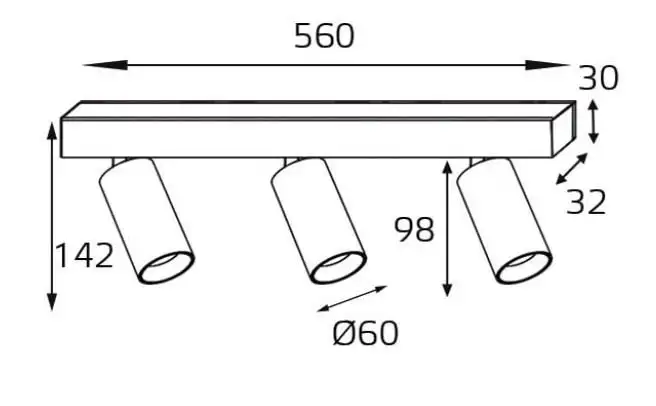 Спот Italline Danny E3 Black – фото товара
