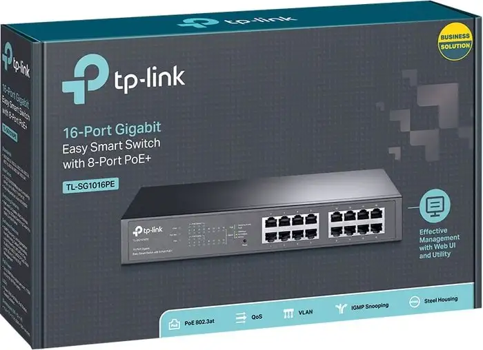 Настраиваемый коммутатор TP-Link TL-SG1016PE – фото товара