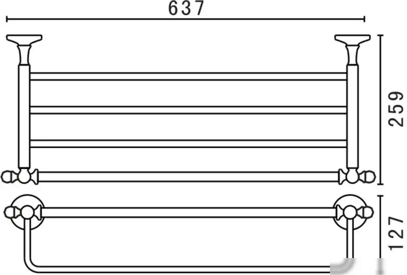 Art&Max Полка Antic AM-2622AL – фото товара