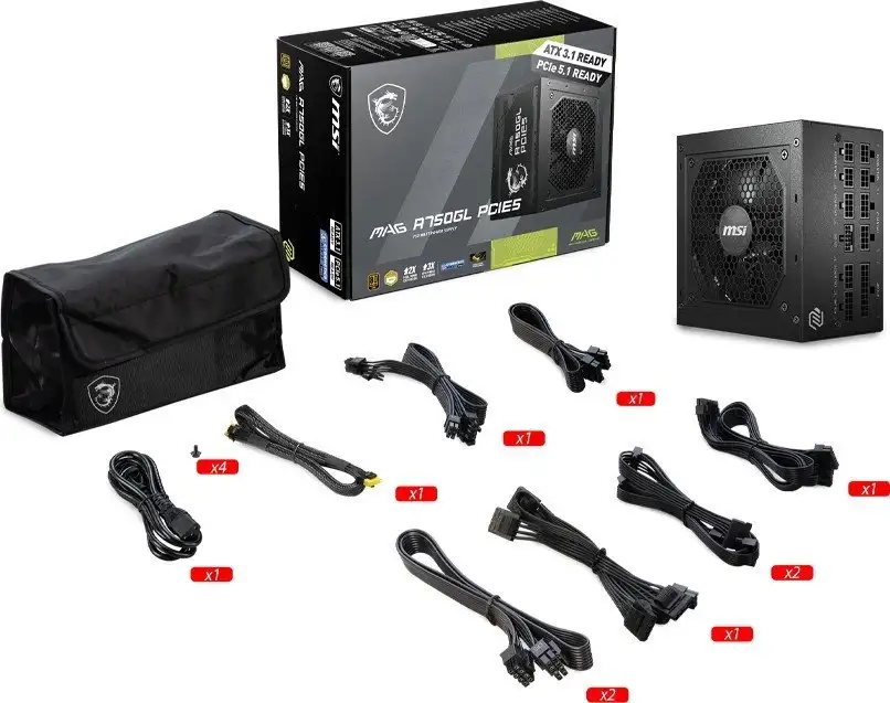 Блок питания MSI MAG A750GL PCIE5 – фото товара