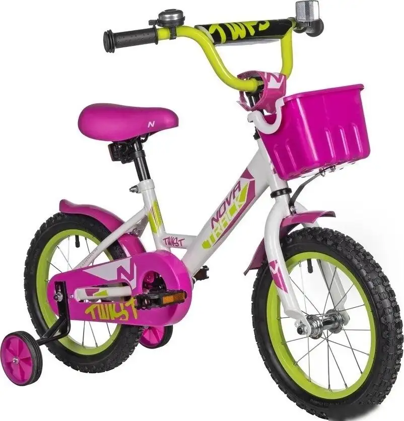 Детский велосипед Novatrack Twist 14 141TWIST.WT5 (белый, разобранный) – фото товара
