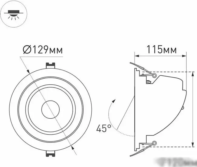 Спот Arlight LTD-EXPLORER-R130-20W Day4000 034522 – фото товара