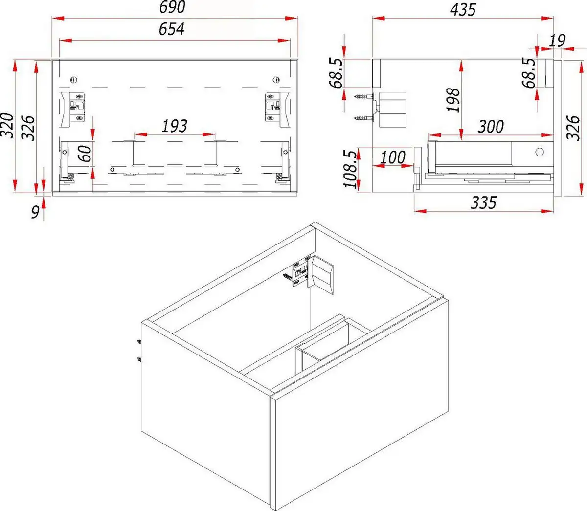 ЗОВ Тумба под умывальник Кито 70 K70LW0MFWPM (флавио белый) – фото товара