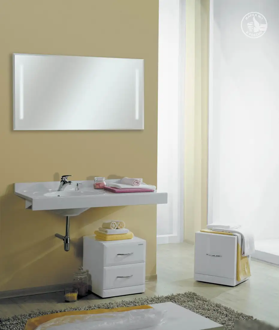 Акватон Зеркало Отель 120 с полкой 1A1014K0OT010 – фото товара