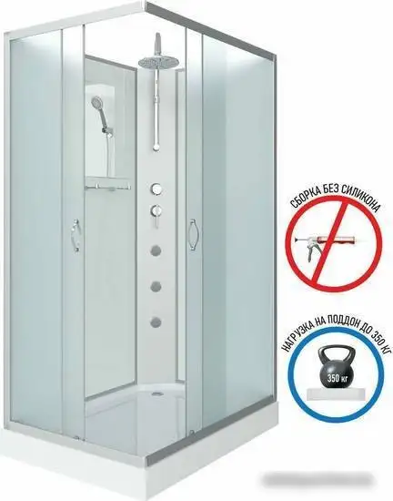 Душевая кабина Niagara NG-43085-14QBKTG 100x80 - фото товара