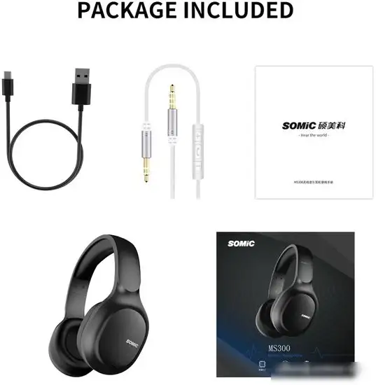 Наушники Somic MS300 (черный) – фото товара