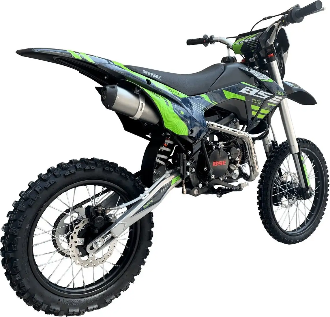 Мотоцикл BSE PH 150 19/16 AK47 (зеленый) – фото товара