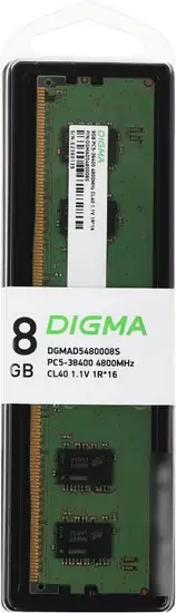 Оперативная память Digma 8ГБ DDR5 4800 МГц DGMAD5480008S – фото товара