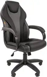 Офисное кресло CHAIRMAN 299 (экопремиум, черный/серый)