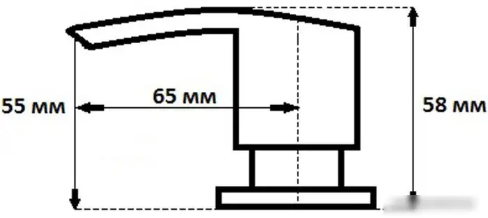 Дозатор для жидкого мыла GranFest Плоский 001 (черный)